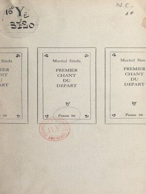 cover image of Premier chant du départ